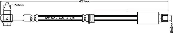 ABTEX ABH1131 - Flexible de frein cwaw.fr