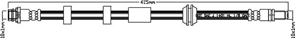 ABTEX ABH1175 - Flexible de frein cwaw.fr