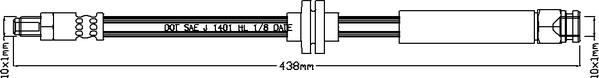 ABTEX ABH1211 - Flexible de frein cwaw.fr