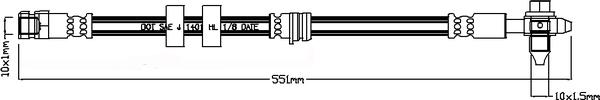 ABTEX ABH1280 - Flexible de frein cwaw.fr