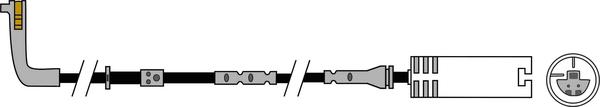 ABTEX AWL193 - Contact d'avertissement, usure des plaquettes de frein cwaw.fr