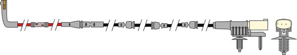 ABTEX AWL316 - Contact d'avertissement, usure des plaquettes de frein cwaw.fr