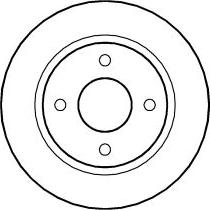 ABTEX BD488S - Disque de frein cwaw.fr