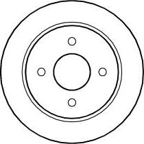 ABTEX BD154S - Disque de frein cwaw.fr