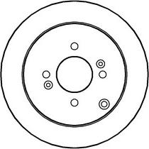 ABTEX BD1271S - Disque de frein cwaw.fr