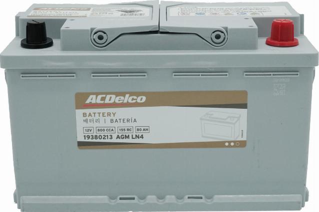 ACDelco 19380213 - Batterie de démarrage cwaw.fr