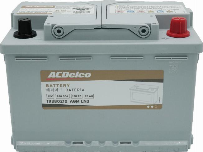 ACDelco 19380212 - Batterie de démarrage cwaw.fr