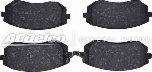 ACDelco 19374448 - Kit de plaquettes de frein, frein à disque cwaw.fr