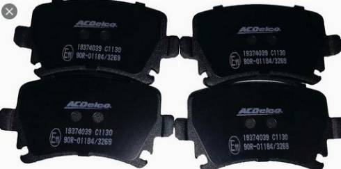 ACDelco 19374039 - Kit de plaquettes de frein, frein à disque cwaw.fr