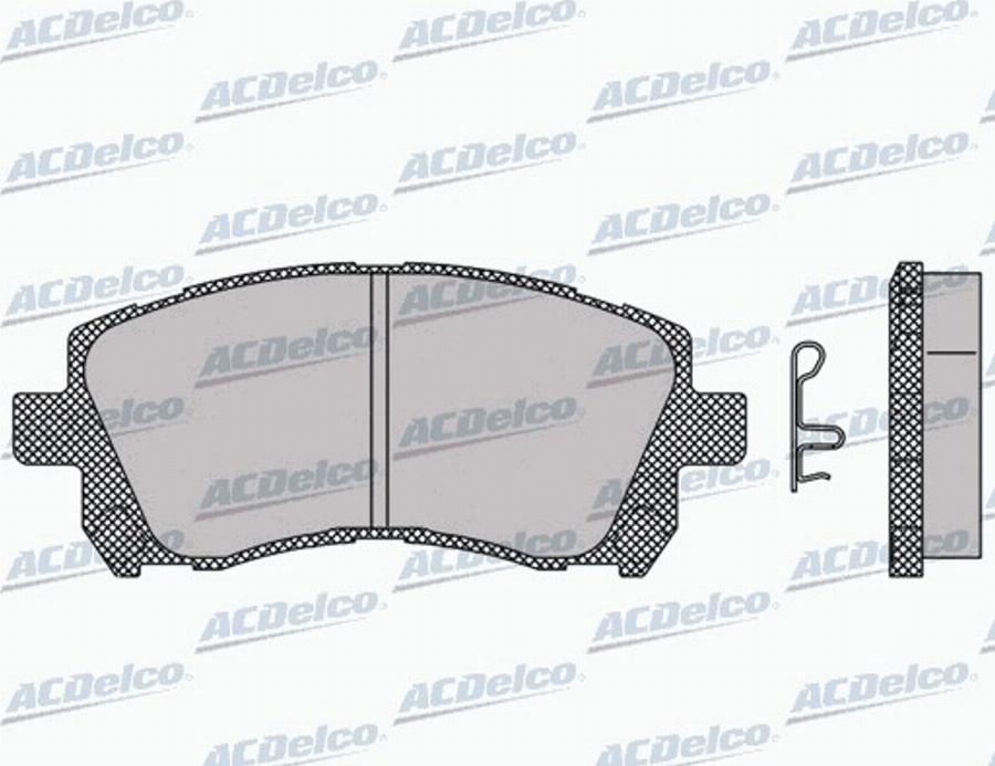 ACDelco AC994581D - Kit de plaquettes de frein, frein à disque cwaw.fr