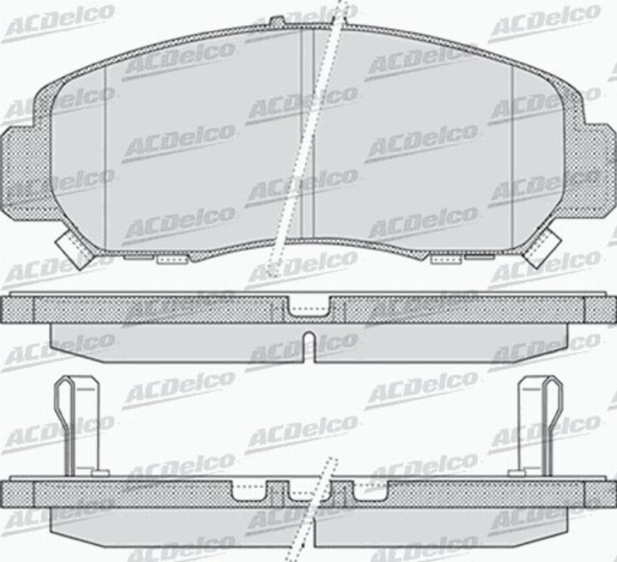 ACDelco AC947381D - Kit de plaquettes de frein, frein à disque cwaw.fr