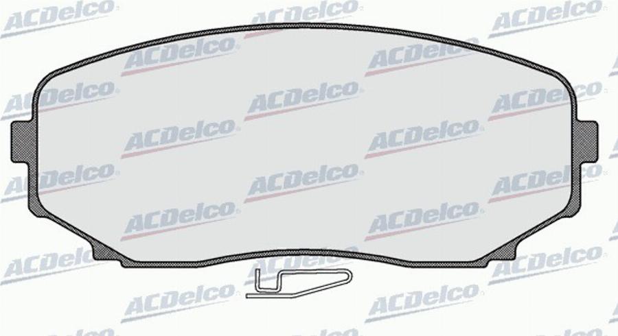 ACDelco AC957681D - Kit de plaquettes de frein, frein à disque cwaw.fr