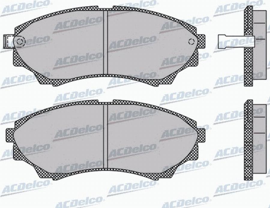 ACDelco AC969181D - Kit de plaquettes de frein, frein à disque cwaw.fr