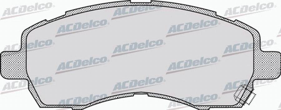 ACDelco AC913681D - Kit de plaquettes de frein, frein à disque cwaw.fr