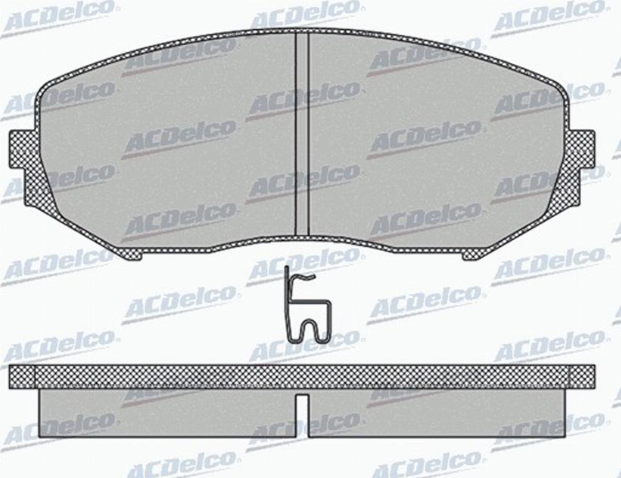 ACDelco AC939381D - Kit de plaquettes de frein, frein à disque cwaw.fr