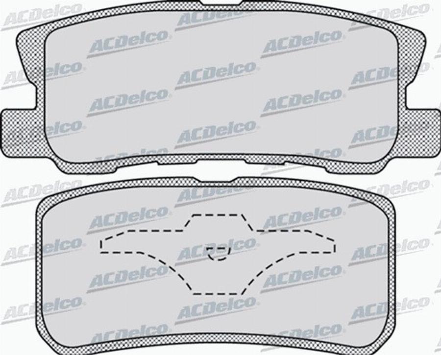 ACDelco AC930583D - Kit de plaquettes de frein, frein à disque cwaw.fr