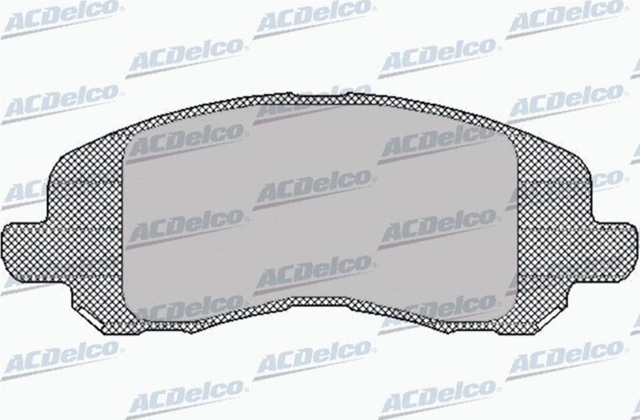 ACDelco AC973981D - Kit de plaquettes de frein, frein à disque cwaw.fr