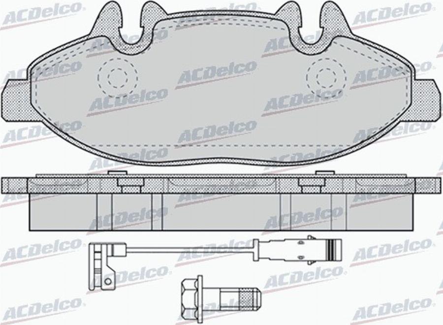 ACDelco AC973581D - Kit de plaquettes de frein, frein à disque cwaw.fr