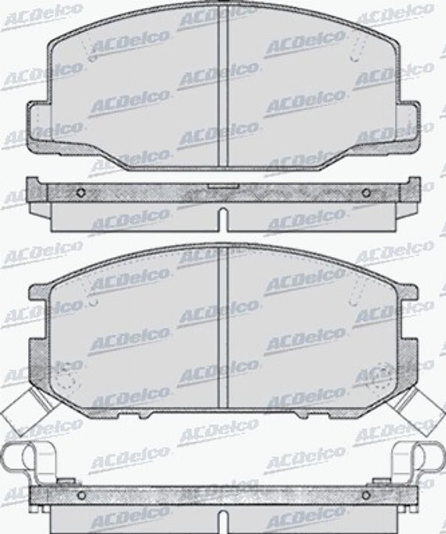 ACDelco AC499881D - Kit de plaquettes de frein, frein à disque cwaw.fr