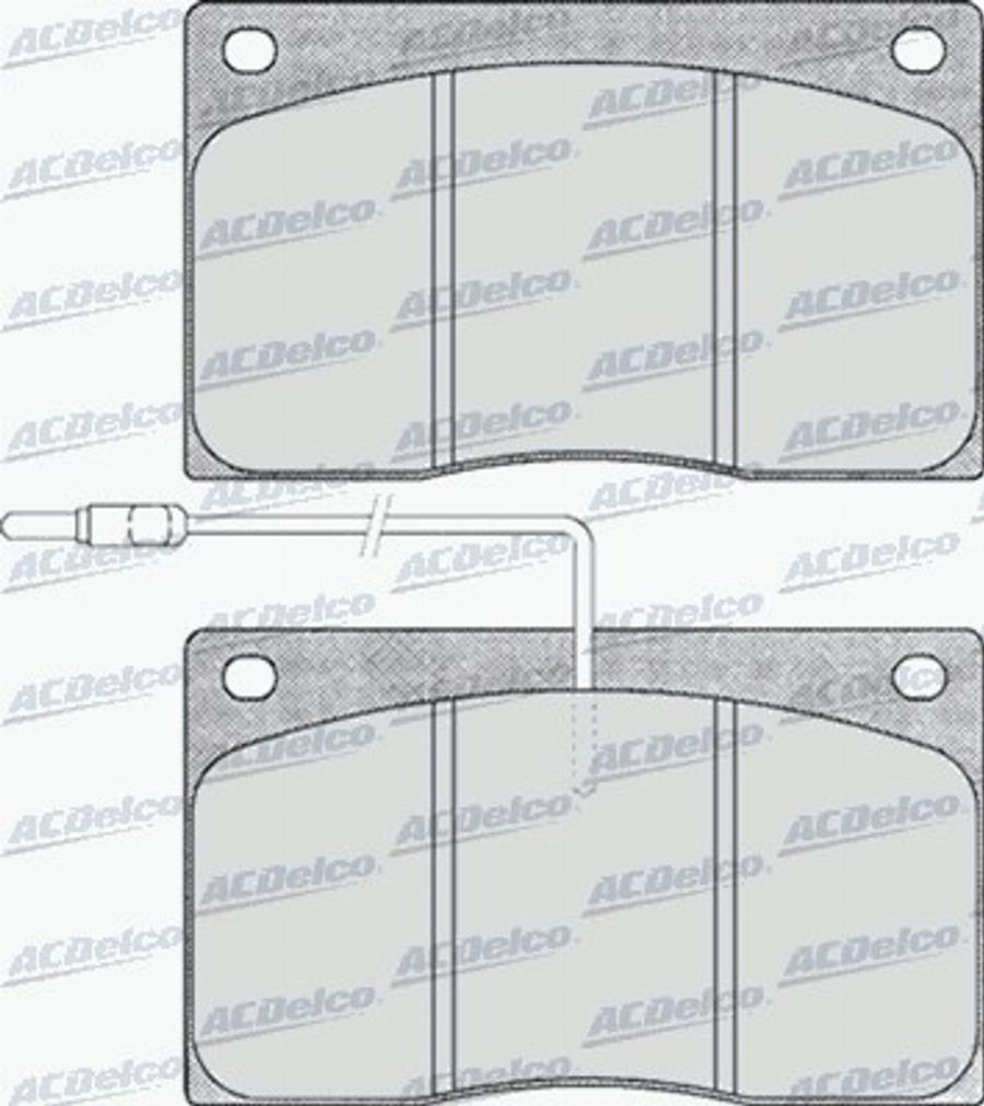 ACDelco AC494981D - Kit de plaquettes de frein, frein à disque cwaw.fr