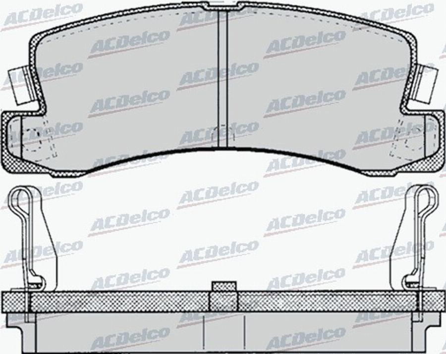 ACDelco AC496681D - Kit de plaquettes de frein, frein à disque cwaw.fr