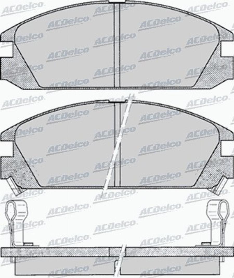 ACDelco AC496881D - Kit de plaquettes de frein, frein à disque cwaw.fr