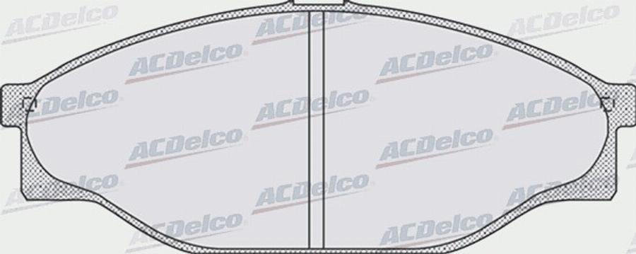 ACDelco AC493981D - Kit de plaquettes de frein, frein à disque cwaw.fr