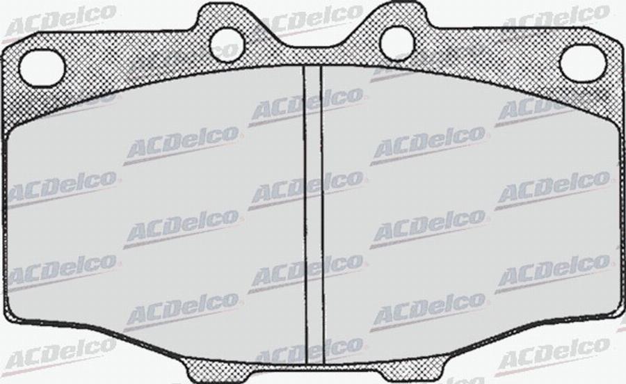 ACDelco AC497481D - Kit de plaquettes de frein, frein à disque cwaw.fr