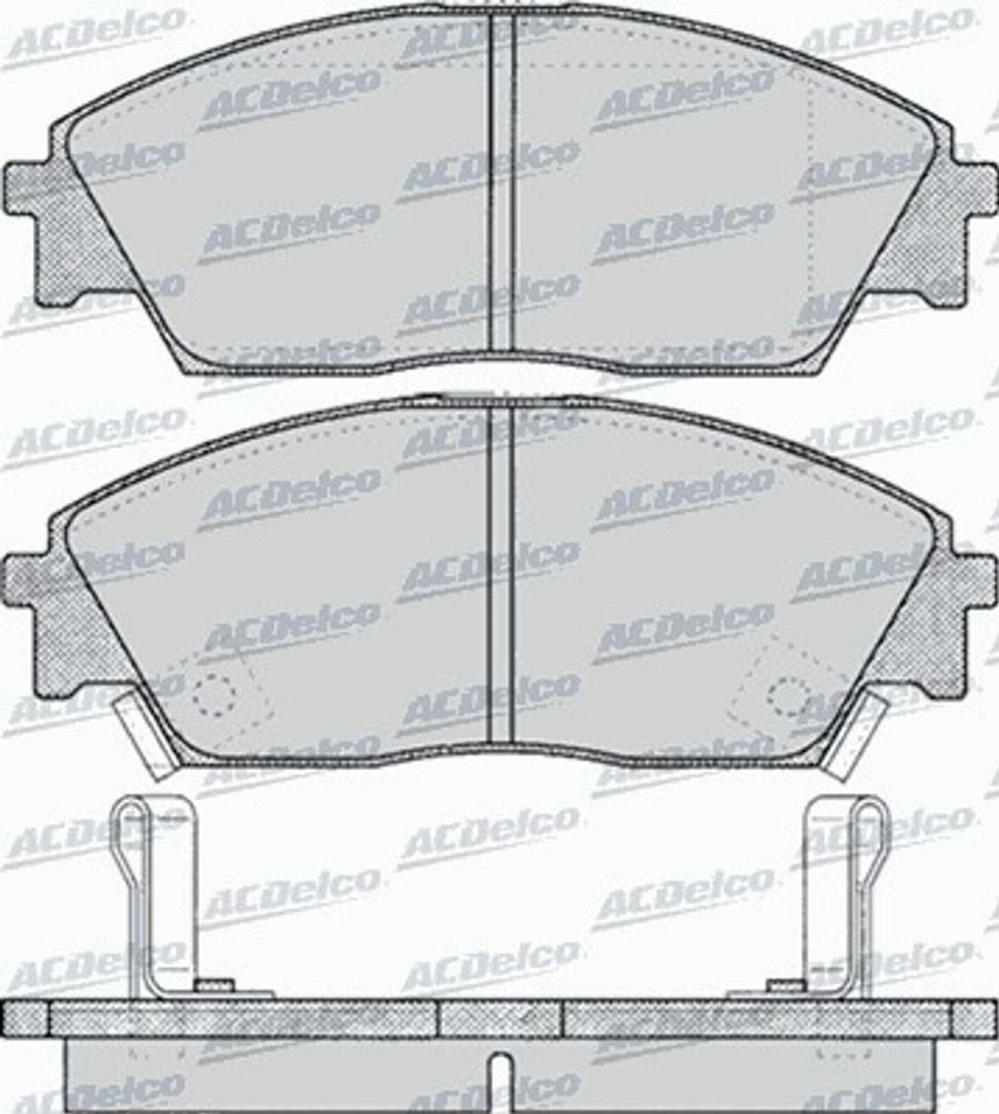 ACDelco AC444781D - Kit de plaquettes de frein, frein à disque cwaw.fr