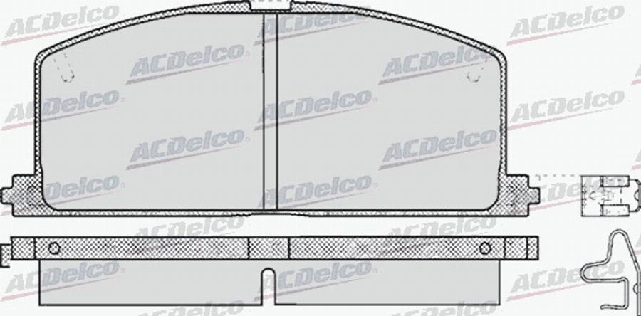 ACDelco AC440481D - Kit de plaquettes de frein, frein à disque cwaw.fr