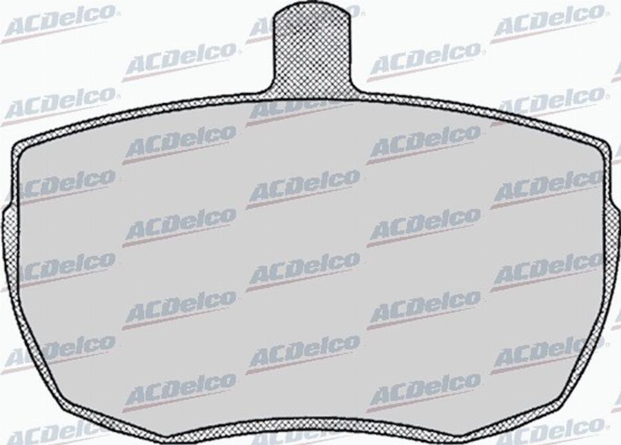 ACDelco AC443081D - Kit de plaquettes de frein, frein à disque cwaw.fr