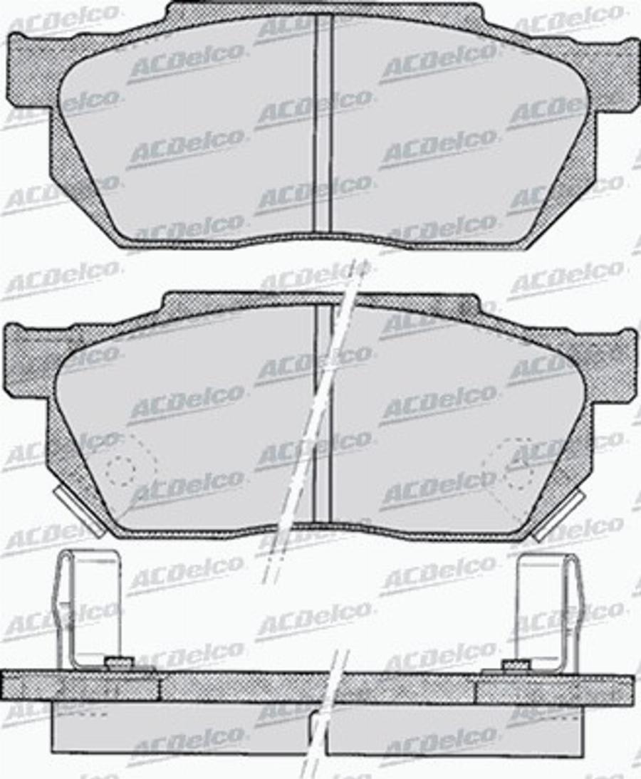 ACDelco AC447581D - Kit de plaquettes de frein, frein à disque cwaw.fr