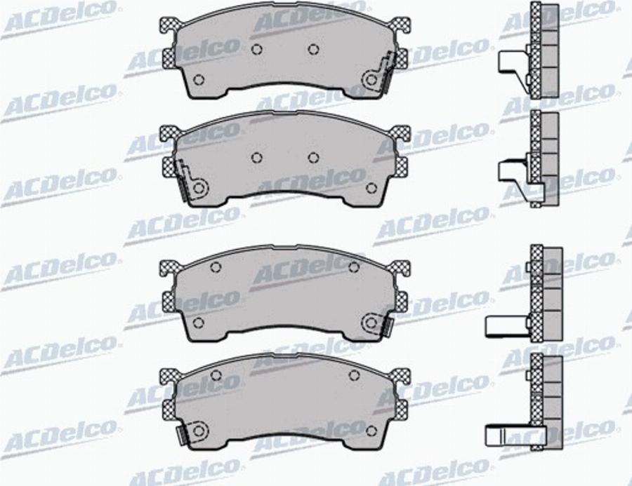 ACDelco AC459481D - Kit de plaquettes de frein, frein à disque cwaw.fr