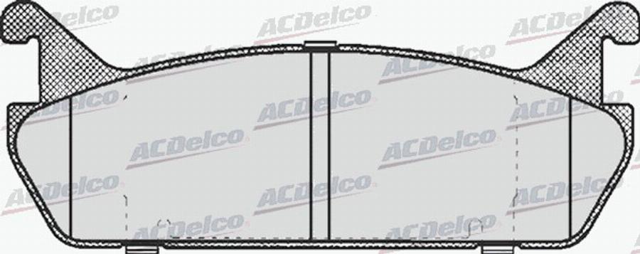 ACDelco AC451981D - Kit de plaquettes de frein, frein à disque cwaw.fr