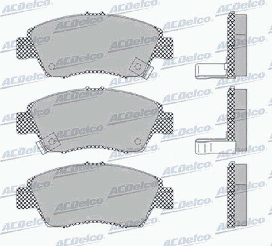 ACDelco AC453481D - Kit de plaquettes de frein, frein à disque cwaw.fr