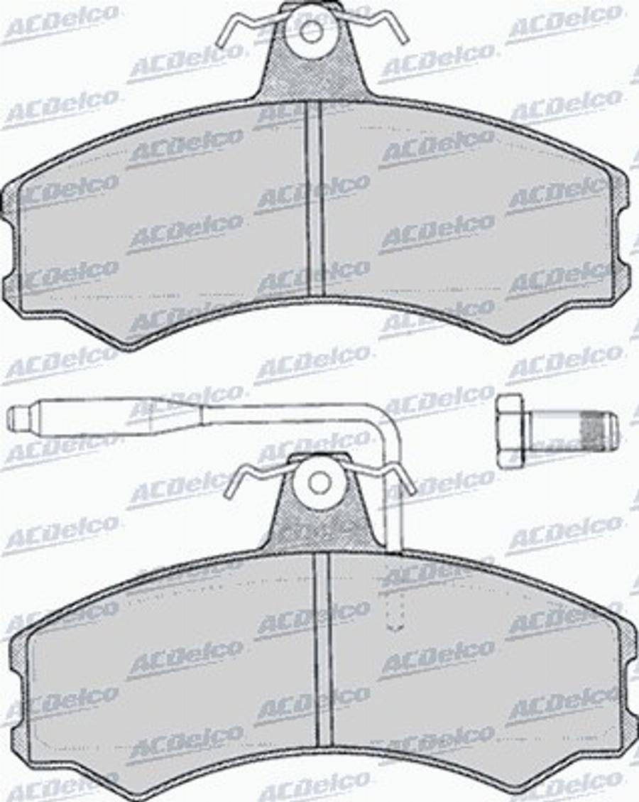 ACDelco AC453081D - Kit de plaquettes de frein, frein à disque cwaw.fr