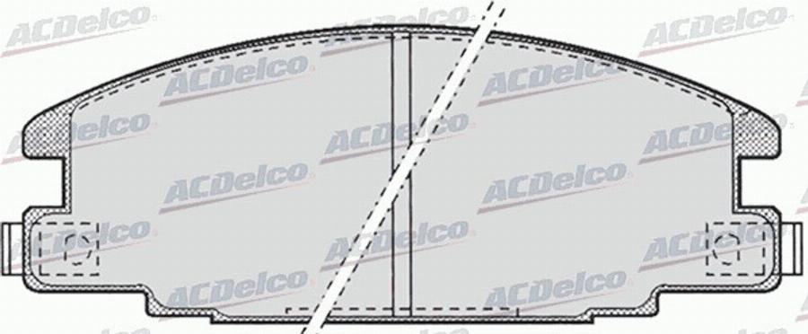 ACDelco AC486681D - Kit de plaquettes de frein, frein à disque cwaw.fr