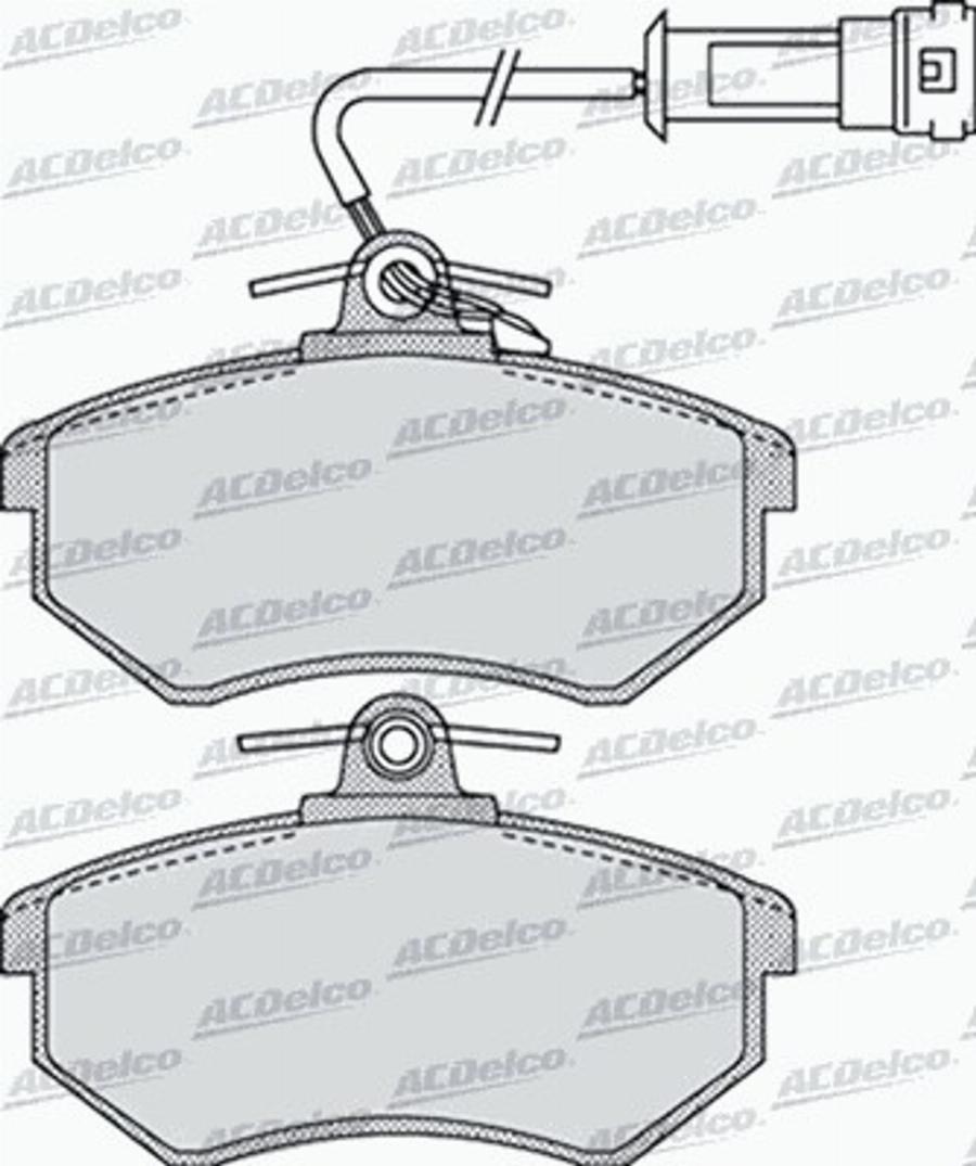 ACDelco AC488681D - Kit de plaquettes de frein, frein à disque cwaw.fr