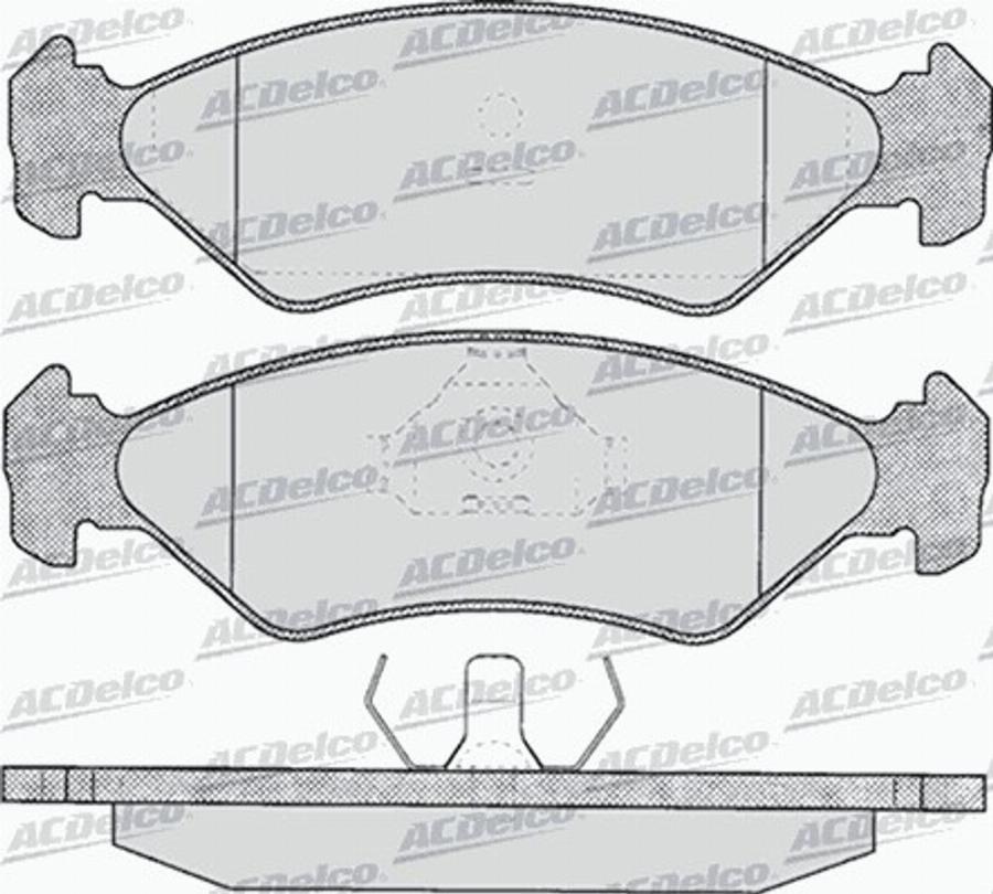 ACDelco AC487081D - Kit de plaquettes de frein, frein à disque cwaw.fr