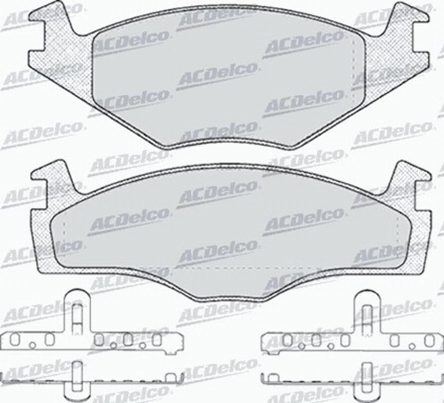 ACDelco AC436481D - Kit de plaquettes de frein, frein à disque cwaw.fr