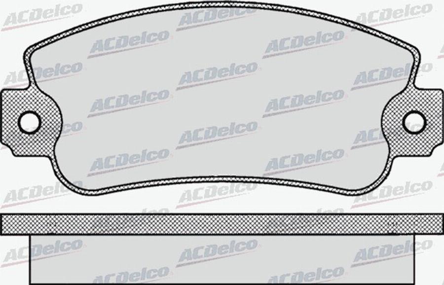 ACDelco AC436181D - Kit de plaquettes de frein, frein à disque cwaw.fr