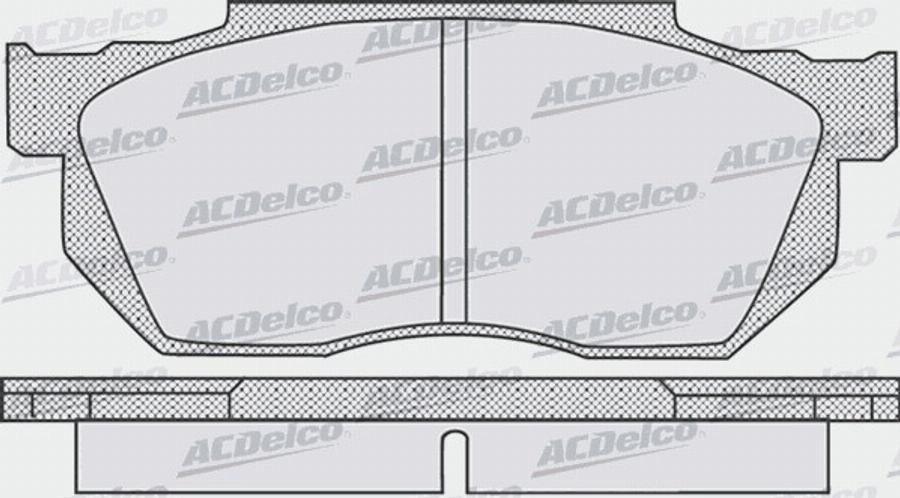 ACDelco AC438581D - Kit de plaquettes de frein, frein à disque cwaw.fr