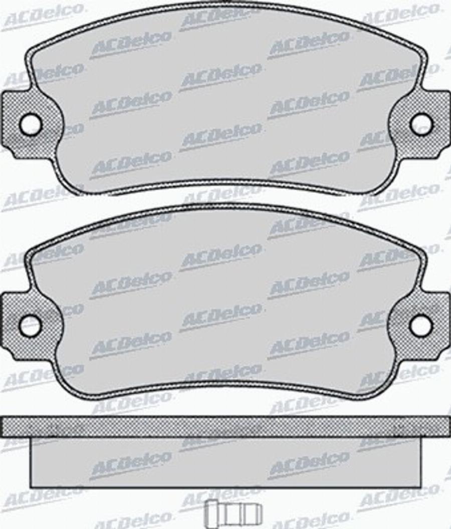 ACDelco AC433481D - Kit de plaquettes de frein, frein à disque cwaw.fr