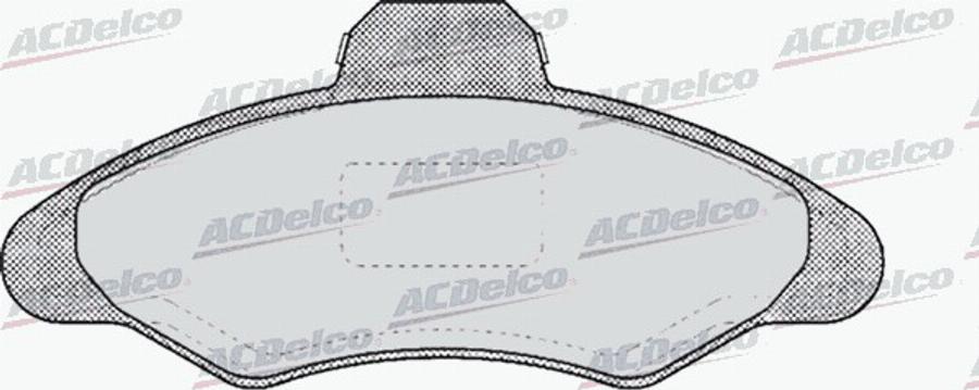 ACDelco AC432481D - Kit de plaquettes de frein, frein à disque cwaw.fr