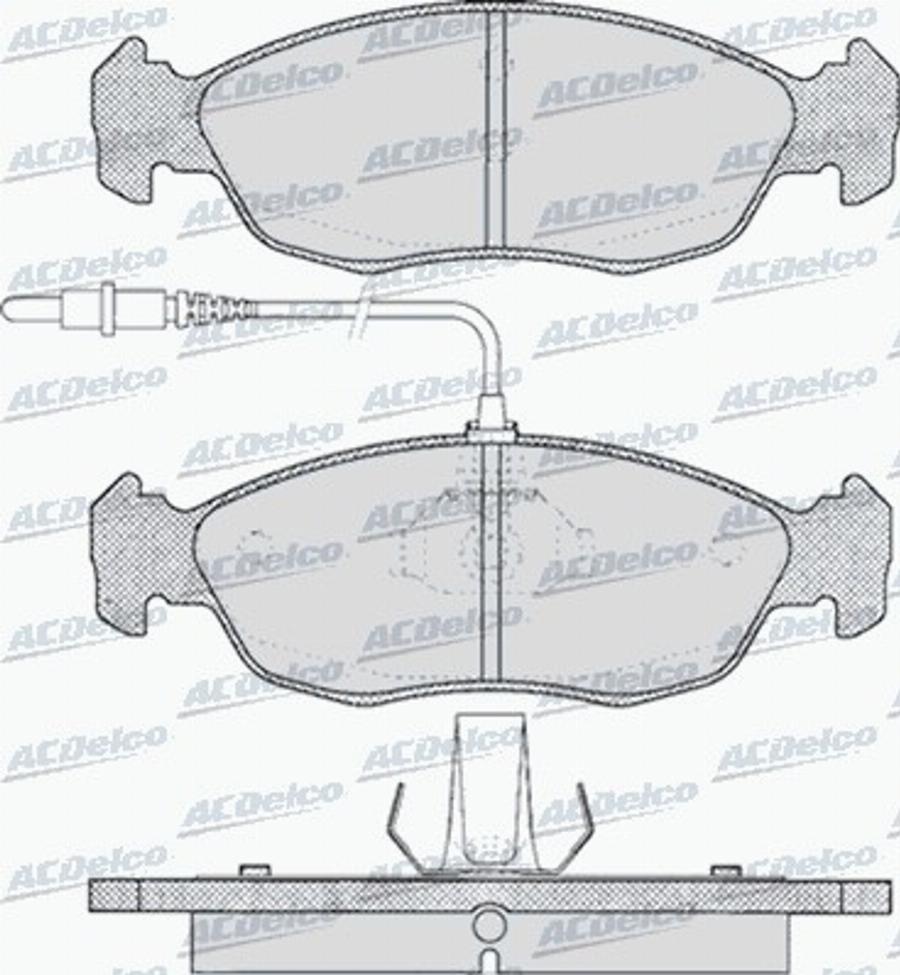 ACDelco AC475881D - Kit de plaquettes de frein, frein à disque cwaw.fr