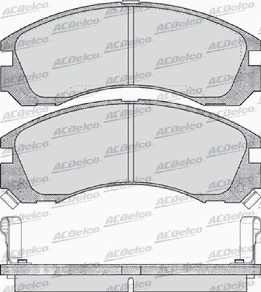 ACDelco AC478081D - Kit de plaquettes de frein, frein à disque cwaw.fr