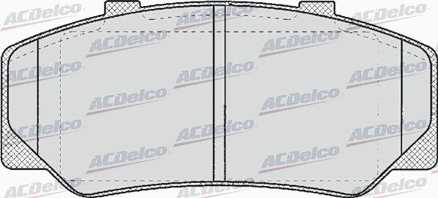 ACDelco AC473981D - Kit de plaquettes de frein, frein à disque cwaw.fr