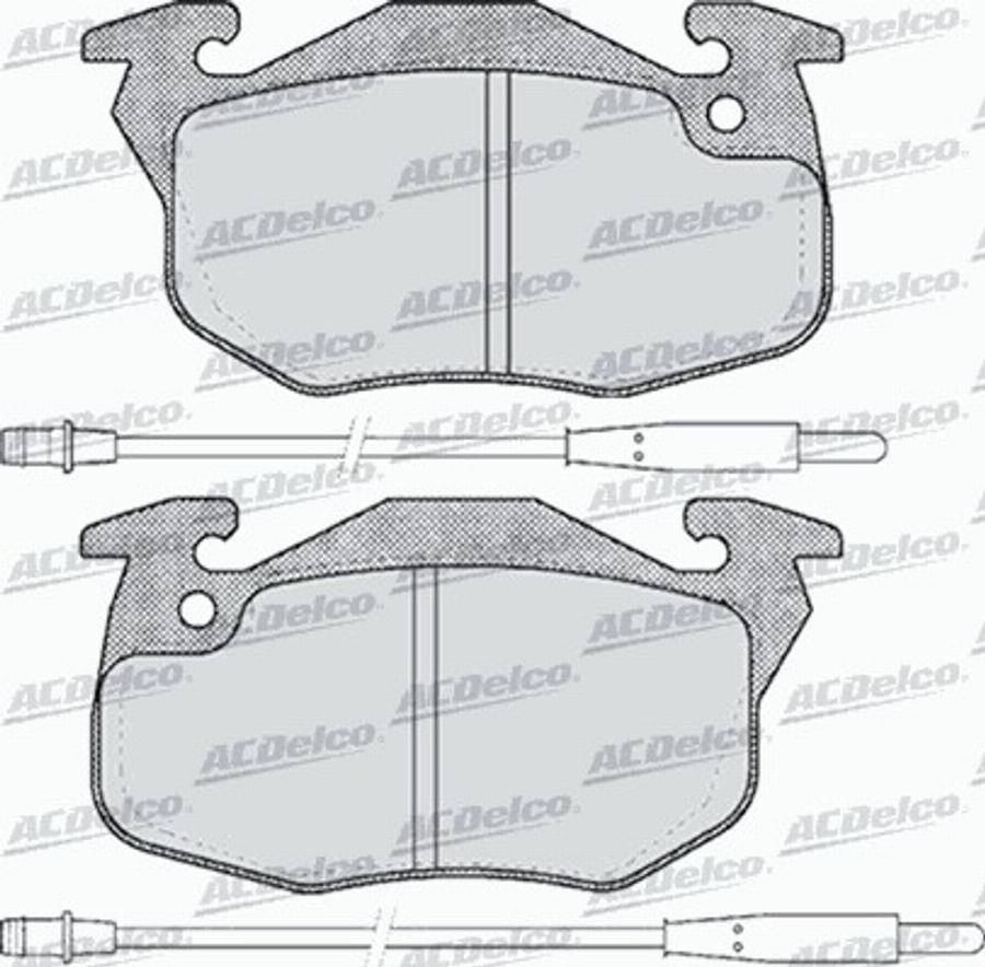 ACDelco AC553781D - Kit de plaquettes de frein, frein à disque cwaw.fr