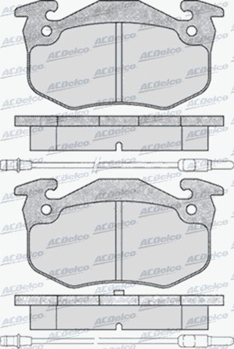 ACDelco AC535281D - Kit de plaquettes de frein, frein à disque cwaw.fr