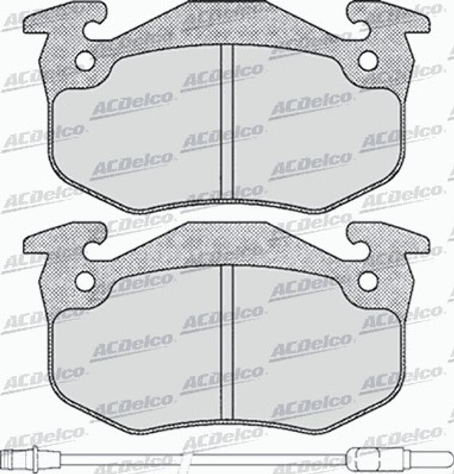 ACDelco AC528281D - Kit de plaquettes de frein, frein à disque cwaw.fr